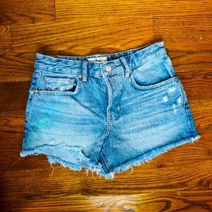 Free people cutoff denim shorts , like new , size 26